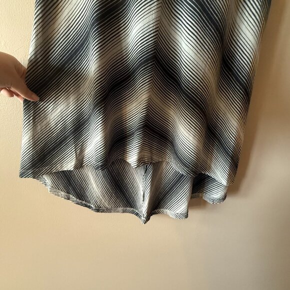 Women's S Patagonia Kamala Convertible Dress/Skirt Black & White Chevron - Picture 5 of 11